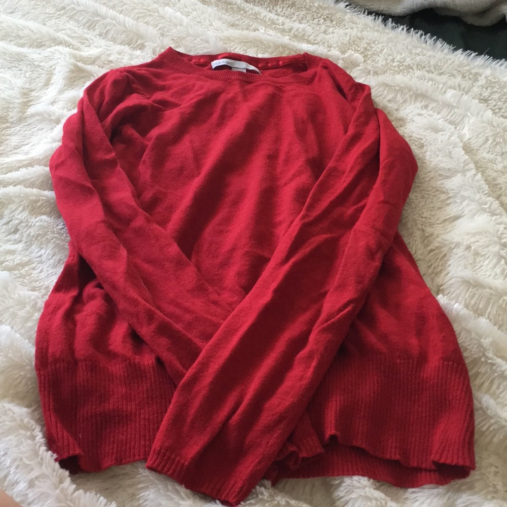 Red sweater